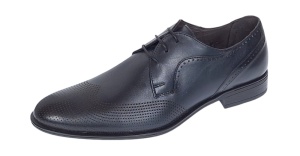 Pantofi barbati eleganti din piele naturala Bleumarin 020BL - Img 6