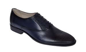 Pantofi barbati eleganti din piele naturala bleumarin, Lux Class - 724BLM