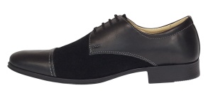 Pantofi barbati eleganti din piele naturala box cu piele intoarsa - 959NBV Marimea 40 - Img 6