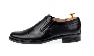 Pantofi barbati eleganti din piele naturala, cu elastic - P33NEL - Img 6