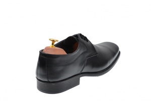 Pantofi barbati eleganti din piele naturala, cu siret 1002N - Img 6