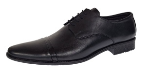 Pantofi barbati eleganti din piele naturala culoare Neagra 111N - Img 2