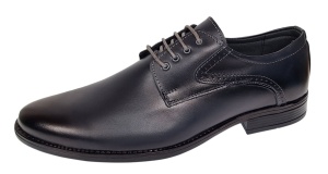 Pantofi barbati eleganti din piele naturala de culoare bleumarin Zidan 819 - Img 9