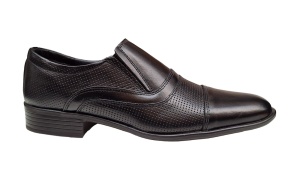 Pantofi barbati eleganti din piele naturala de culoare neagra GKR01N - Img 2