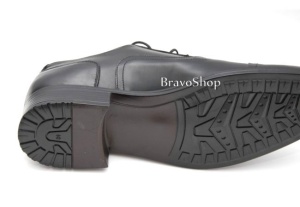 Pantofi barbati eleganti din piele naturala de culoare neagra, P37NS - Img 2