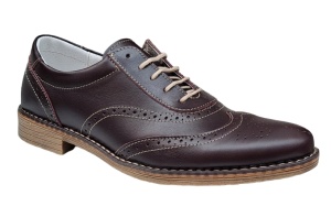 Pantofi barbati eleganti din piele naturala, maro - 870MBOX - Img 4