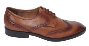 Pantofi barbati eleganti din piele naturala maro Lucas Shoes - 500CON - Img 4