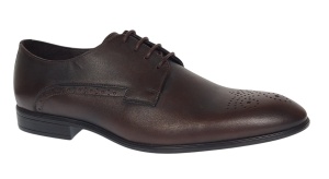 Pantofi barbati eleganti din piele naturala maro milenium Lucas Shoes - LUK01ML Marimea 41 - Img 6
