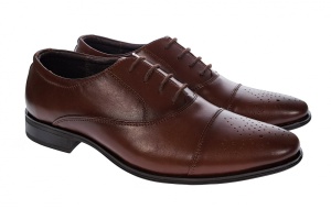 Pantofi barbati, eleganti, din piele naturala, maro STEFI2M - Img 5