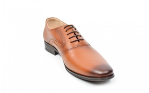 Pantofi barbati eleganti din piele naturala maro - Stef - Img 4