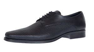 Pantofi barbati eleganti din piele naturala matritata Negru NIK NIC02PRN - Img 9