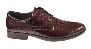 Pantofi barbati eleganti din piele naturala - Model 101CROCO - Img 1