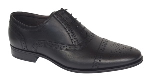 Pantofi barbati eleganti din piele naturala - Model Negru 359N