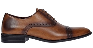 Pantofi barbati eleganti din piele naturala - Model Oxford 246 Maro - Img 4