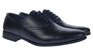 Pantofi barbati eleganti din piele naturala Negru 888N - Img 3