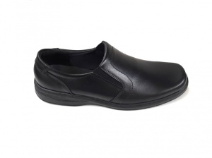 Pantofi barbati eleganti, din piele naturala, Negru, Elastic - DINO Negru - Img 4