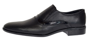 Pantofi barbati eleganti din piele naturala Negru GKR1PFN - Img 7
