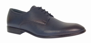 Pantofi barbati eleganti din piele naturala texturata bleumarin – Eleganta si rafinament 346 - Img 2