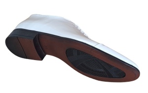 Pantofi barbati eleganti pentru ceremonii din piele naturala lac, alb MOD1ALAC - Img 5