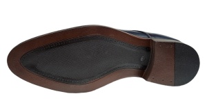 Pantofi barbati office, eleganti din piele naturala, Bleumarin, TEST59BL - Img 4