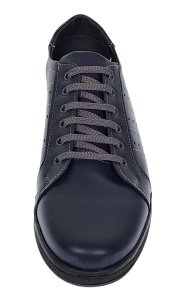 Pantofi barbati sport casual din piele naturala bleumarin ADTIMBL - Img 4