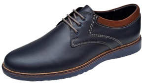 Pantofi barbati sport din piele naturala bleumarin, GKR30BLM - Img 6