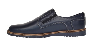 Pantofi casual barbati din piele naturala Bleumarin GKR 331ELBL - Img 3