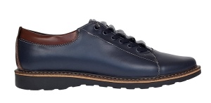 Pantofi casual barbati din piele naturala Corsa Bleumarin GKR107BL - Img 2