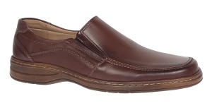 Pantofi casual barbati din piele naturala maro - Masuri pana la 47 GKR10M - Img 10