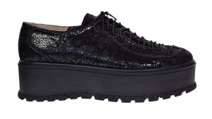 Pantofi dama casual cu platforme de 5 cm - Model Negru TCC4N - Img 7