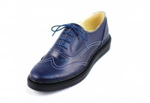 Pantofi dama casual din piele naturala bleumarin - Cod: P29BLM - Img 2