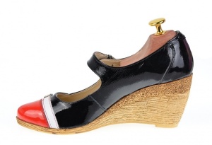 Pantofi dama casual din piele naturala, cu platforme de 7cm, foarte comozi - P104RNLAC - Img 5