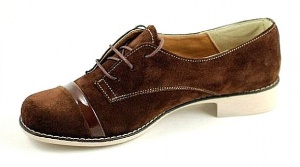 Pantofi dama casual din piele naturala (Intoarsa) - MINAM - Img 2