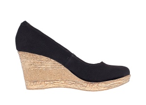 Pantofi dama, casual, din piele naturala intoarsa, platforme de 7 cm - MARA P3550VN - Img 7