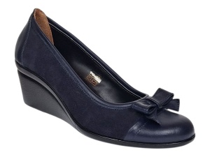 Pantofi dama casual din piele naturala intoarsa velur P1761BLM