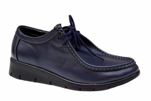 Pantofi dama casual din piele naturala, Made in Romania, Suceva, VIKI, 640BLM - Img 3