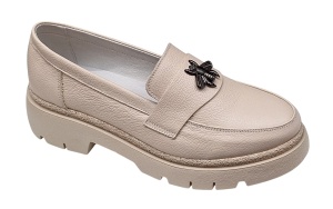 Pantofi dama casual din piele naturala - Model Sweet Cream Bee