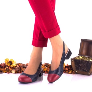 Pantofi dama casual din piele naturala NA252D - Img 1