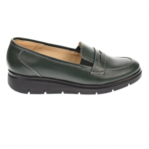 Pantofi dama, casual, din piele naturala, verde, foarte comozi - P105VBOX - Img 6