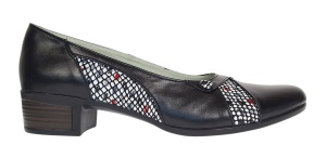 Pantofi dama comozi casual din piele naturala negru color P28XN - Img 6