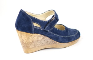 Pantofi dama cu platforma din piele naturala, foarte comozi - P9154VELBLM - Img 6