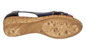 Pantofi dama decupati cu platforme lucrati din piele naturala S306RNBL - Img 5