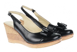 Pantofi dama decupati din piele naturala cu platforme de 7cm, S100N - Img 2