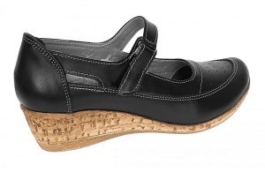 Pantofi dama decupati din piele naturala, foarte comozi - Model Mara Negru Box - Img 7