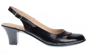 Pantofi dama decupati din piele naturala toc de 5 cm S511NL - Img 3