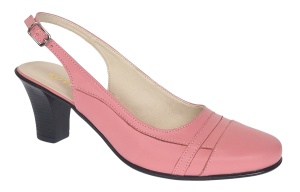 Pantofi dama decupati eleganti din piele naturala Roz - S301ROZ - Img 8