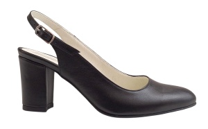 Pantofi dama eleganti decupati din piele naturala - Model Angelyna Negru Box - Img 3