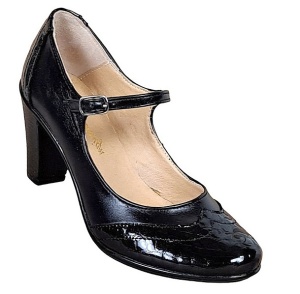 Pantofi dama, eleganti, din piele naturala cu toc 5cm sau 7cm - Made in Romania P104NLCRT7