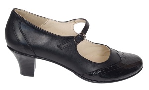 Pantofi dama eleganti din piele naturala cu toc 5cm sau 7cm - P104NLCRT5 - Img 2