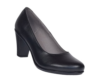 Pantofi dama eleganti din piele naturala toc 7cm Negru NA236NP - Img 8